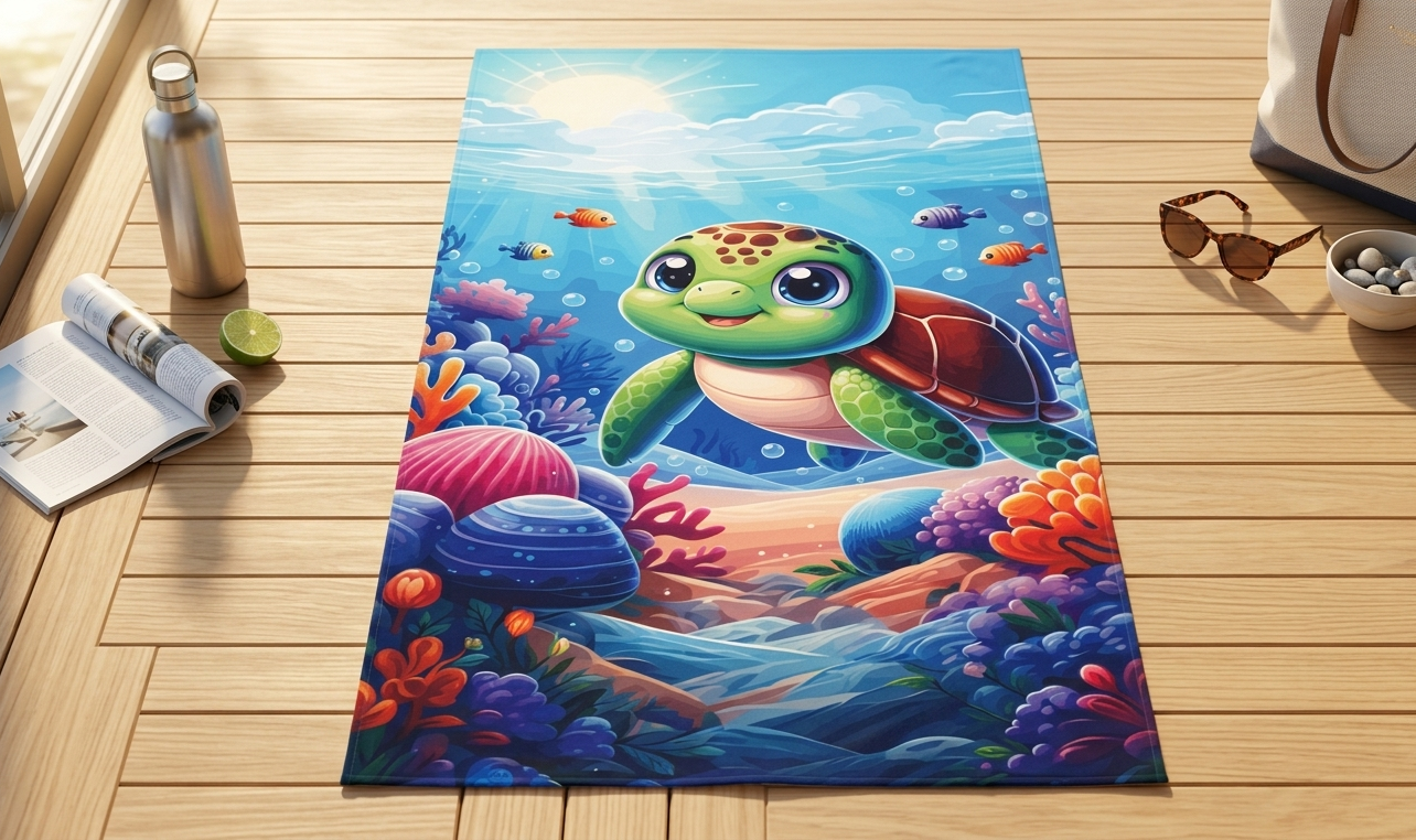 Плажна детска кърпа Turtle