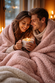 КОМПЛЕКТ ОДЕЯЛО И ВЪЗГЛАВНИЦА "ЗА НЕГО И  НЕЯ"