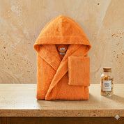 Памучен халат с качулка CLASSIC