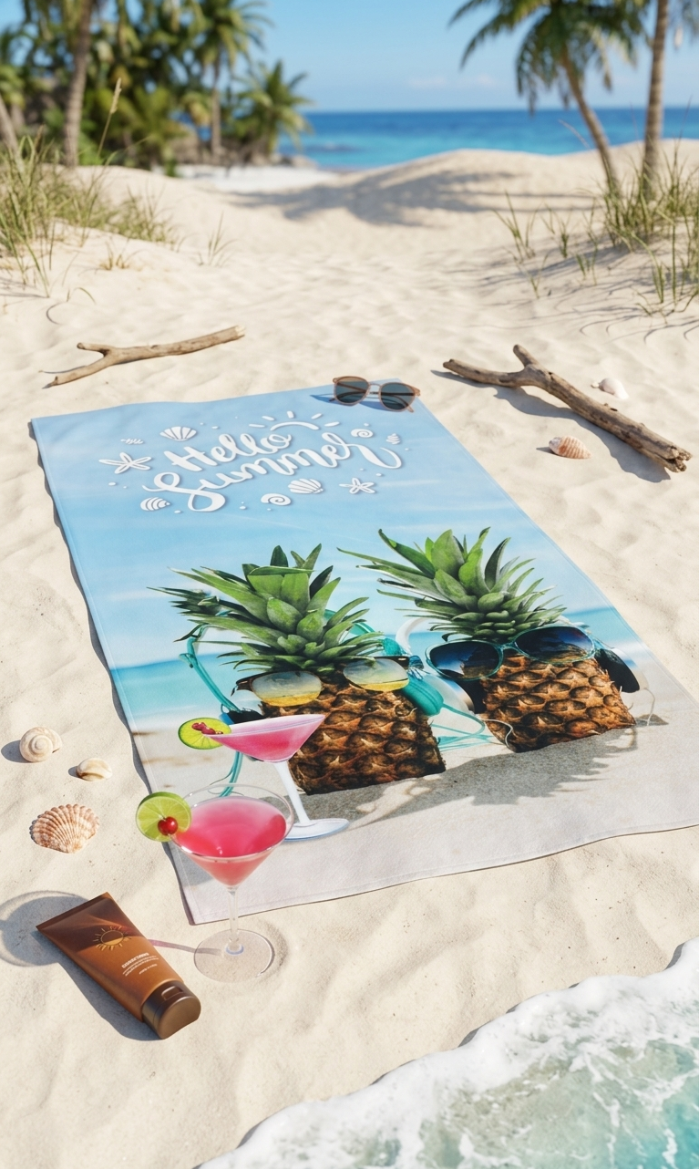 Плажна кърпа Pineapple