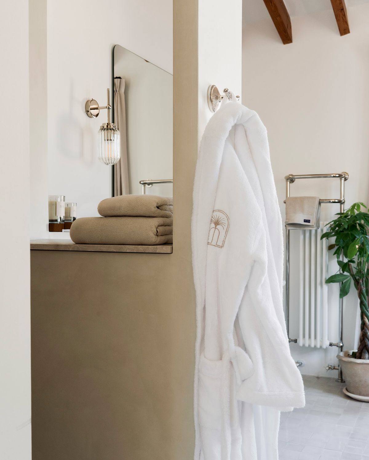 Памучен халат Шал яка