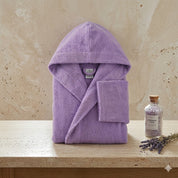 Памучен халат с качулка CLASSIC